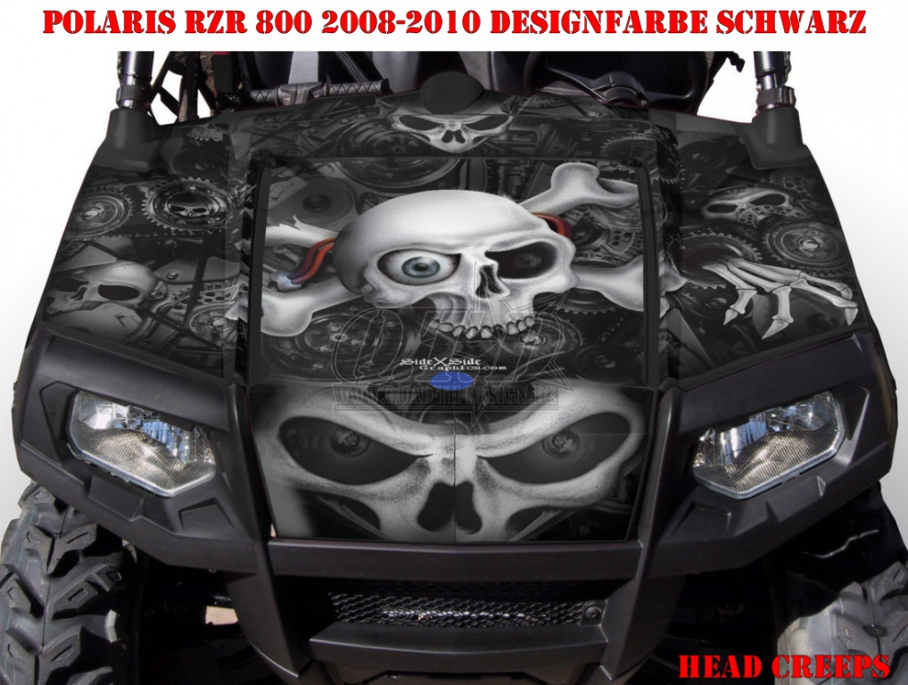 Head Creeps Schwarz für Polaris RZR 800/800 S - 2006-2010